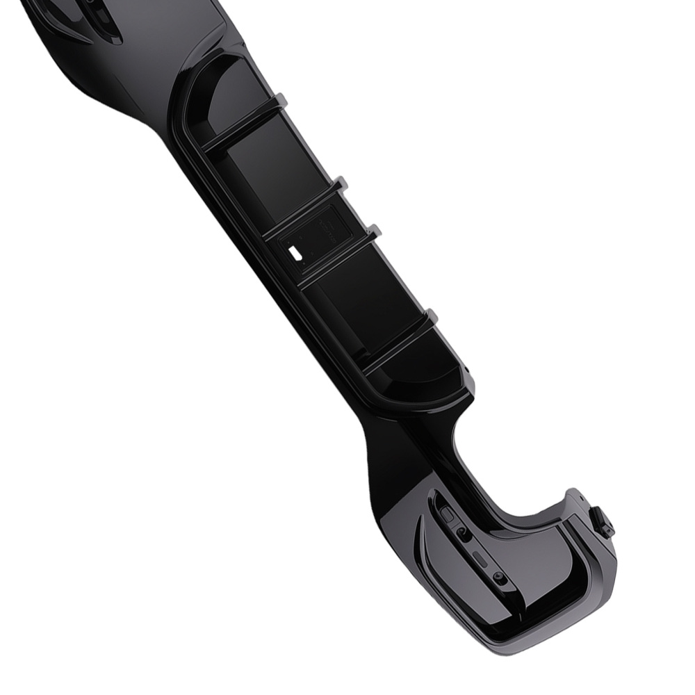 Gloss Black Rear Bumper Splitter LED compatible for BMW 1 Series F20 F21 2015-2019 LCI