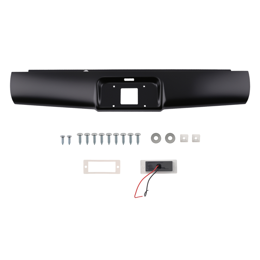 Black Primed Rear Roll Pan compatible for Chevy Colorado Canyon 2004-2012 Steel
