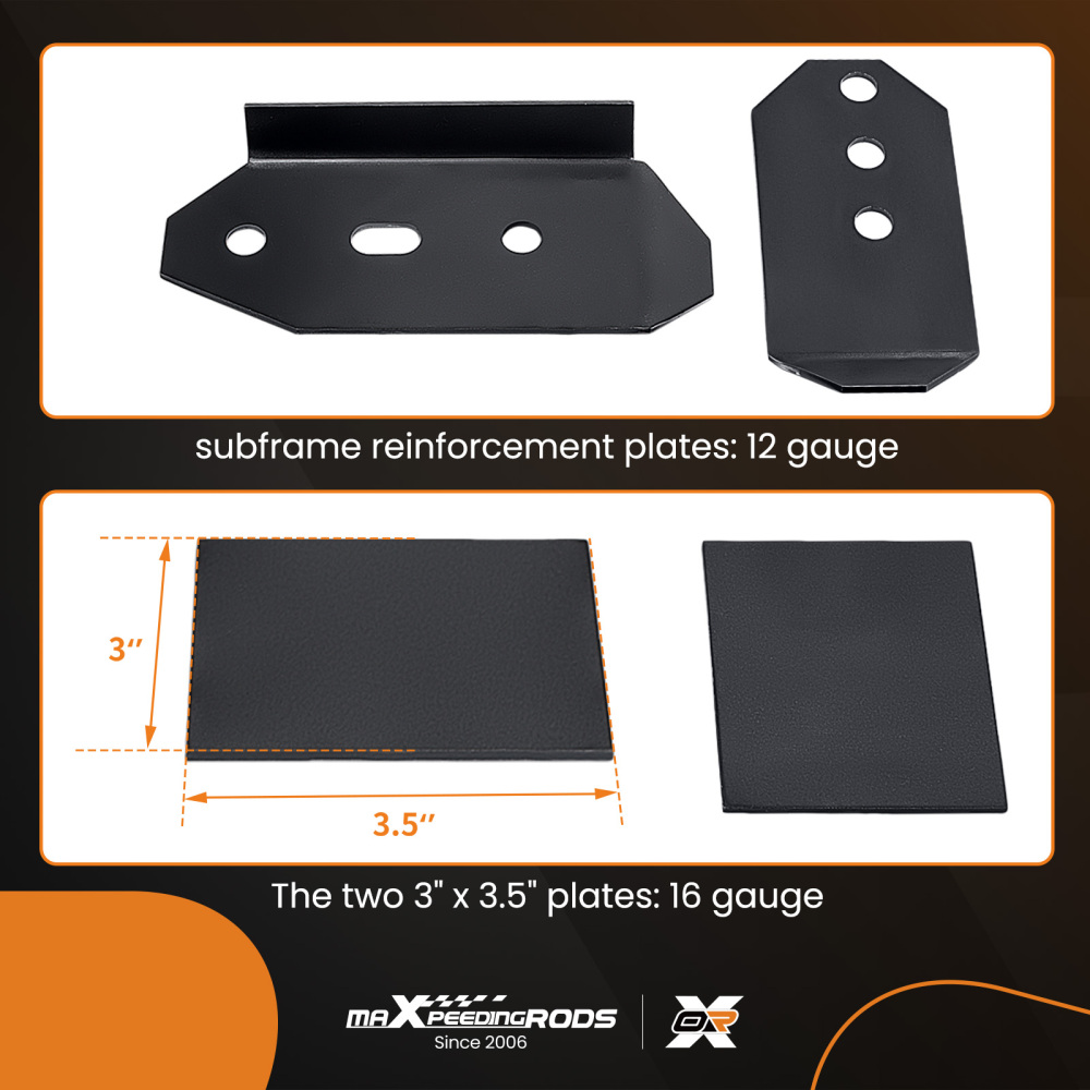 Rear Subframe Reinforcement / Repair Kit compatible for BMW 3 Series E46 Chassis Coup