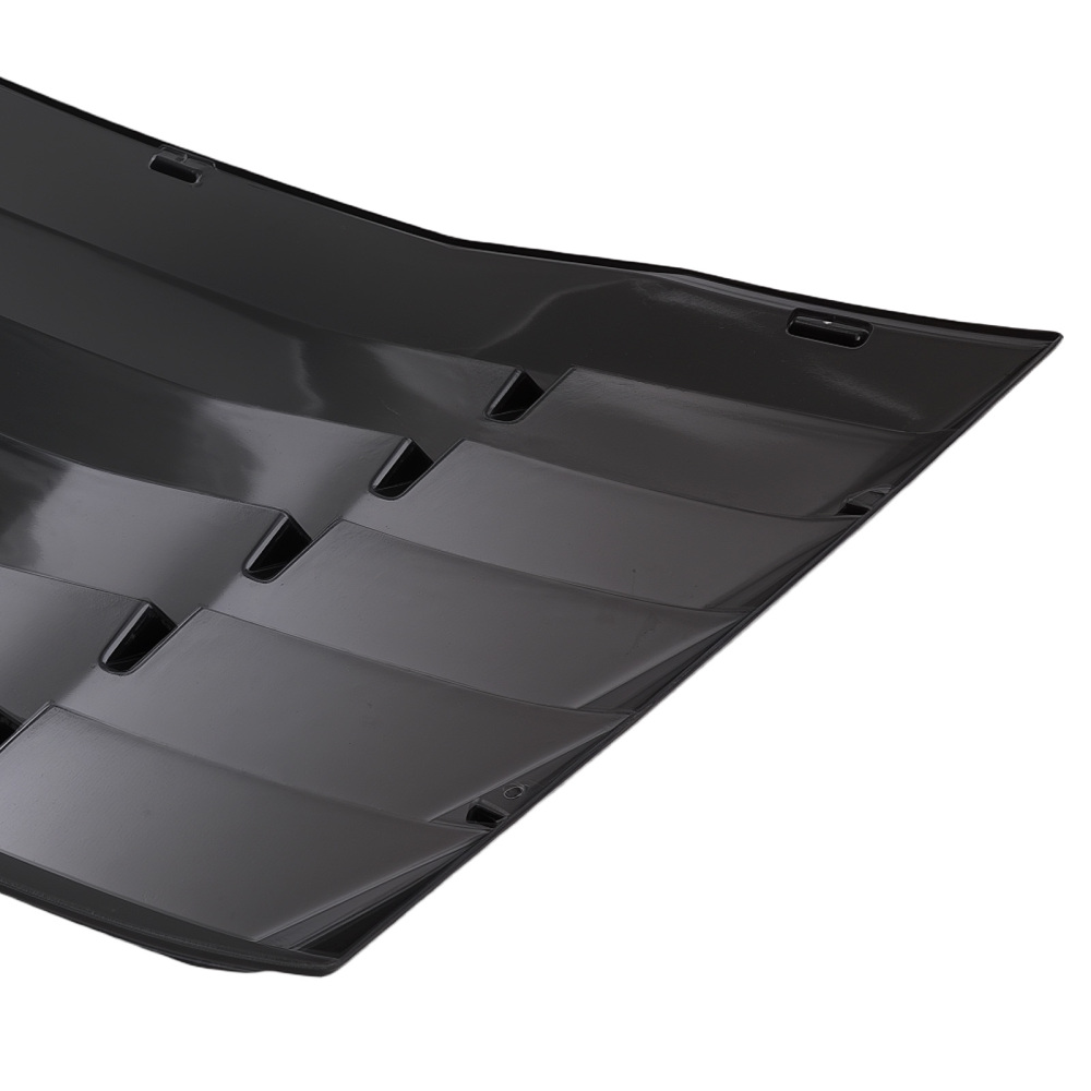 Black Rear Louver compatible for Chevrolet Camaro 2016-2024 Window Sun Shade Plastic