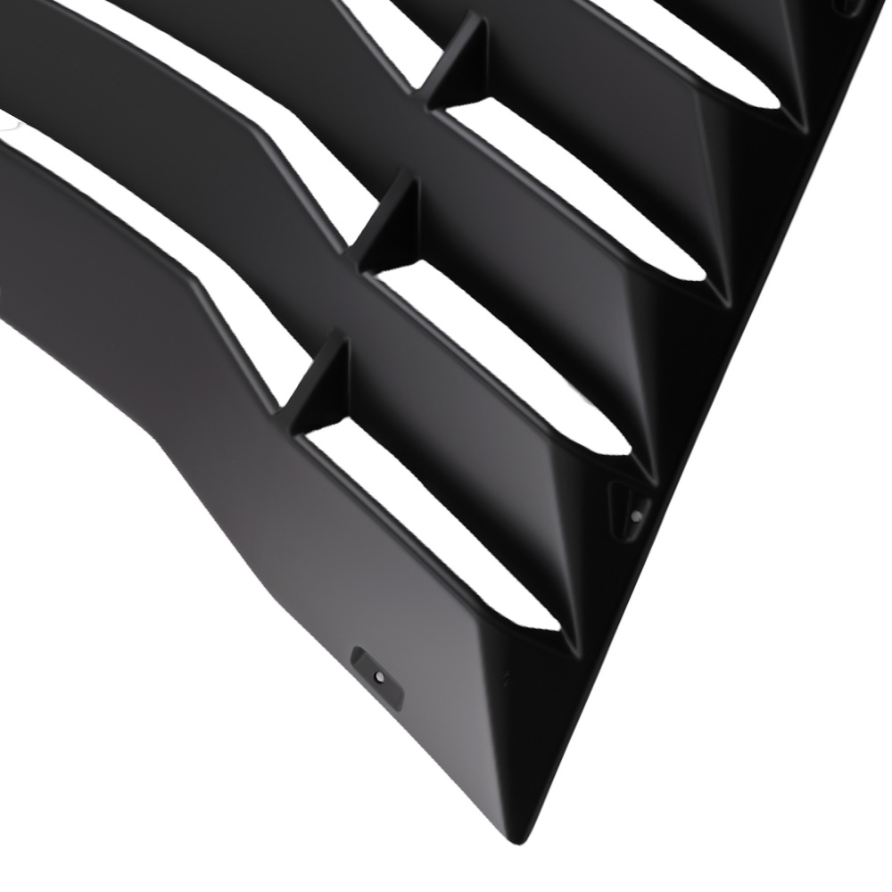 Black Rear Louver compatible for Chevrolet Camaro 2016-2024 Window Sun Shade Plastic