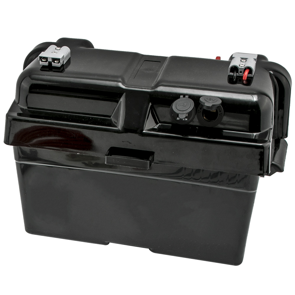 Dual Battery System Box Cycle Battery Box 140A 12V 2x USB