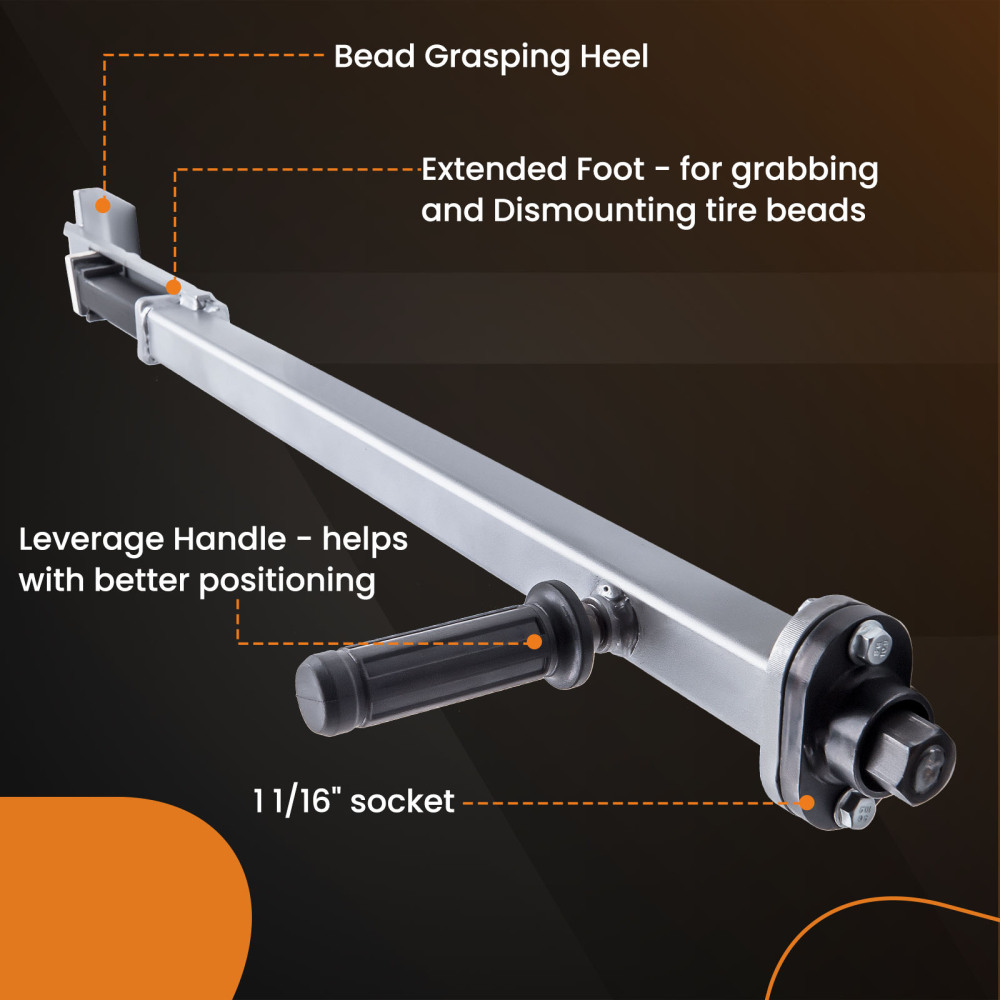 Strumento di smontaggio guidato del supporto pneumatico per 10 a 24 ATV Tire