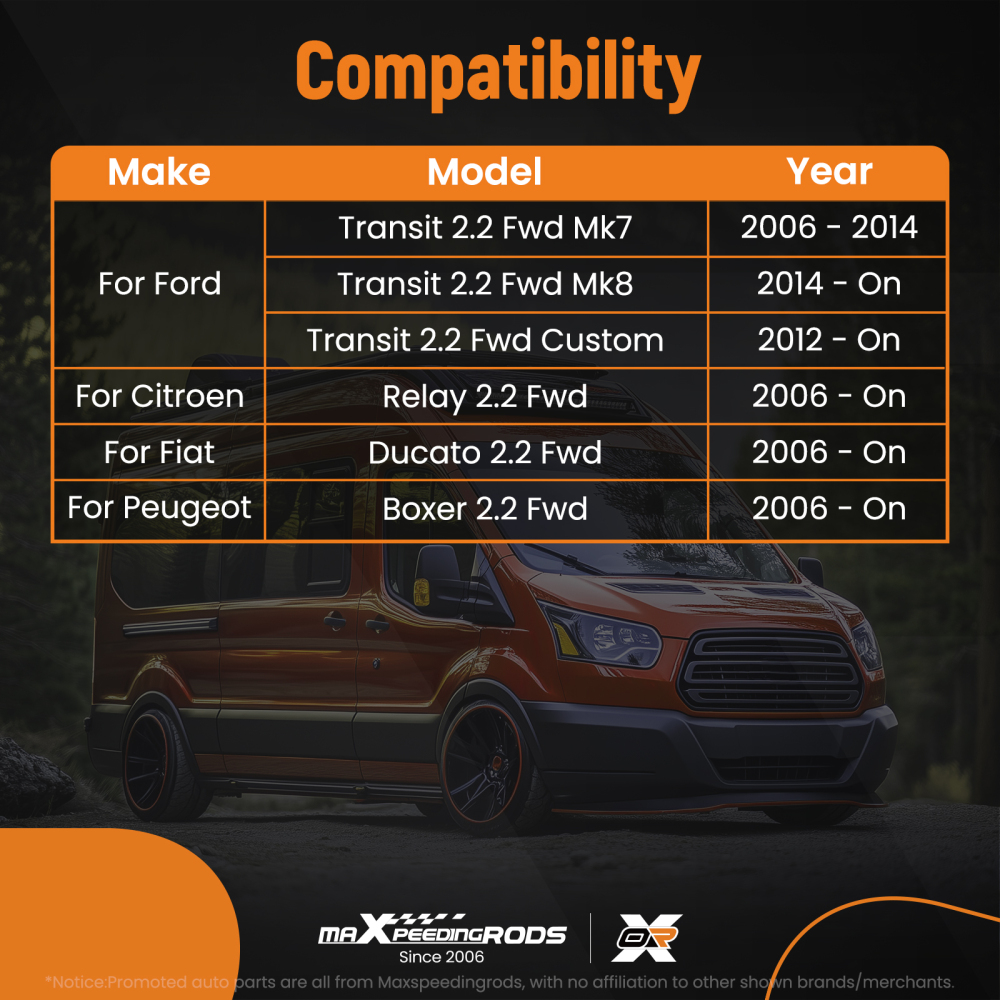Timing Gear Kit compatible for Ford Transit MK7 MK8 Custom compatible for Citroen Relay compatible for Fiat Ducato Boxer