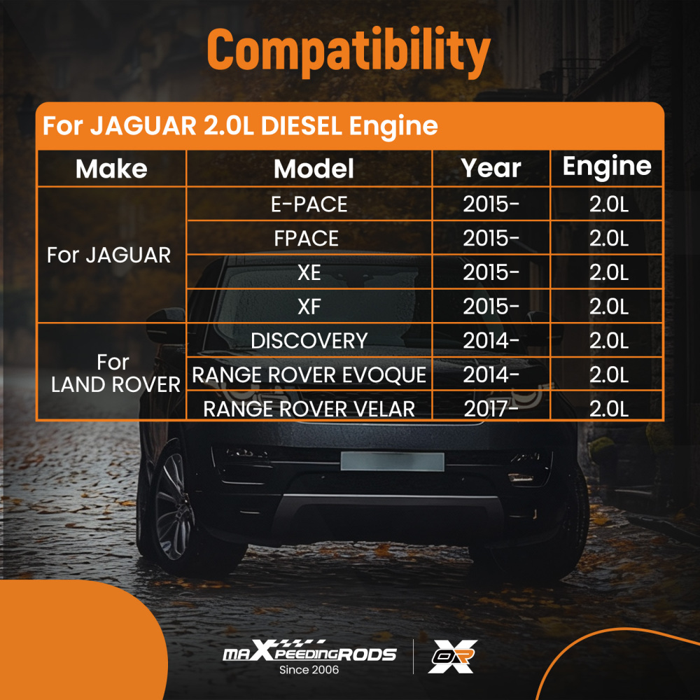 Crankshaft w/ Main Big End Bearings compatible for Land Rover Range Rover 204DT 204DTD