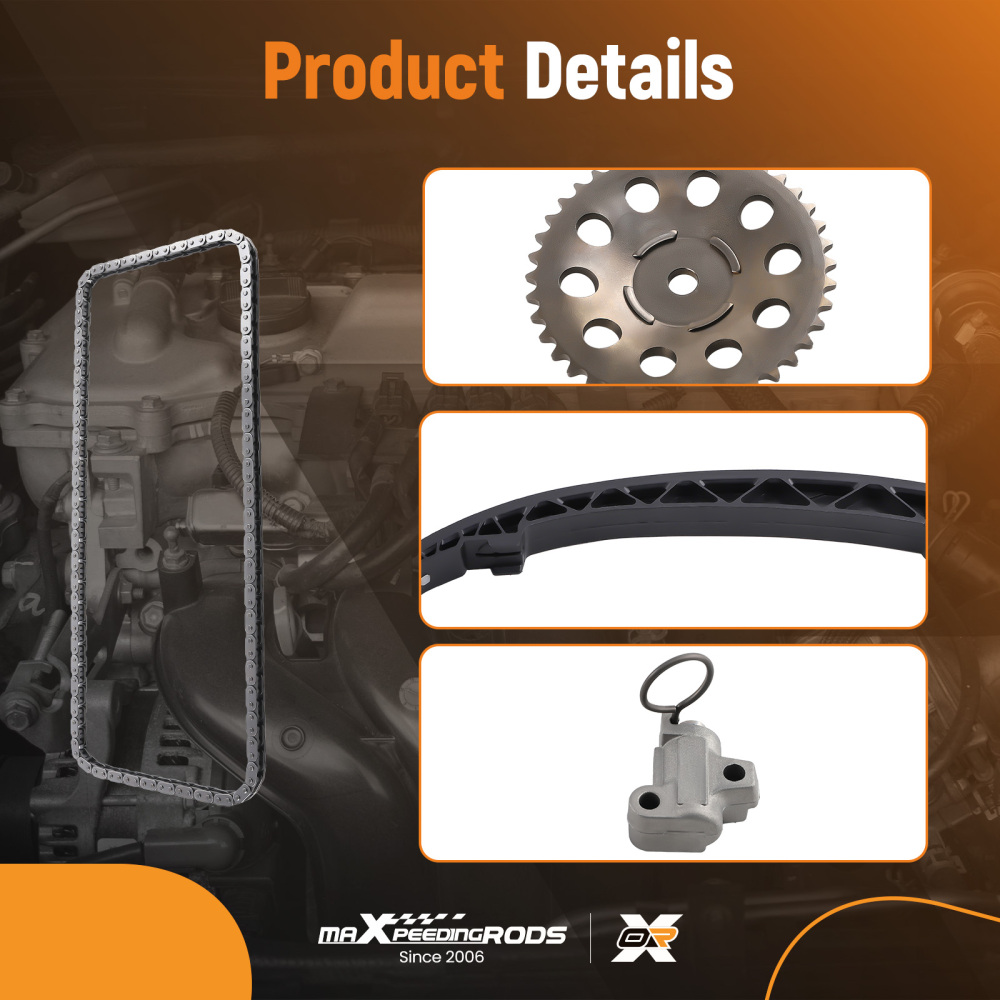 Timing chain kit chain tensioner gear compatible for Opel Astra G H Corsa C D 6606022