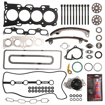 Full Timing Kit w/ Oil PumpWater Pump compatible for Toyota Matrix 2.4L 2AZFE 2009