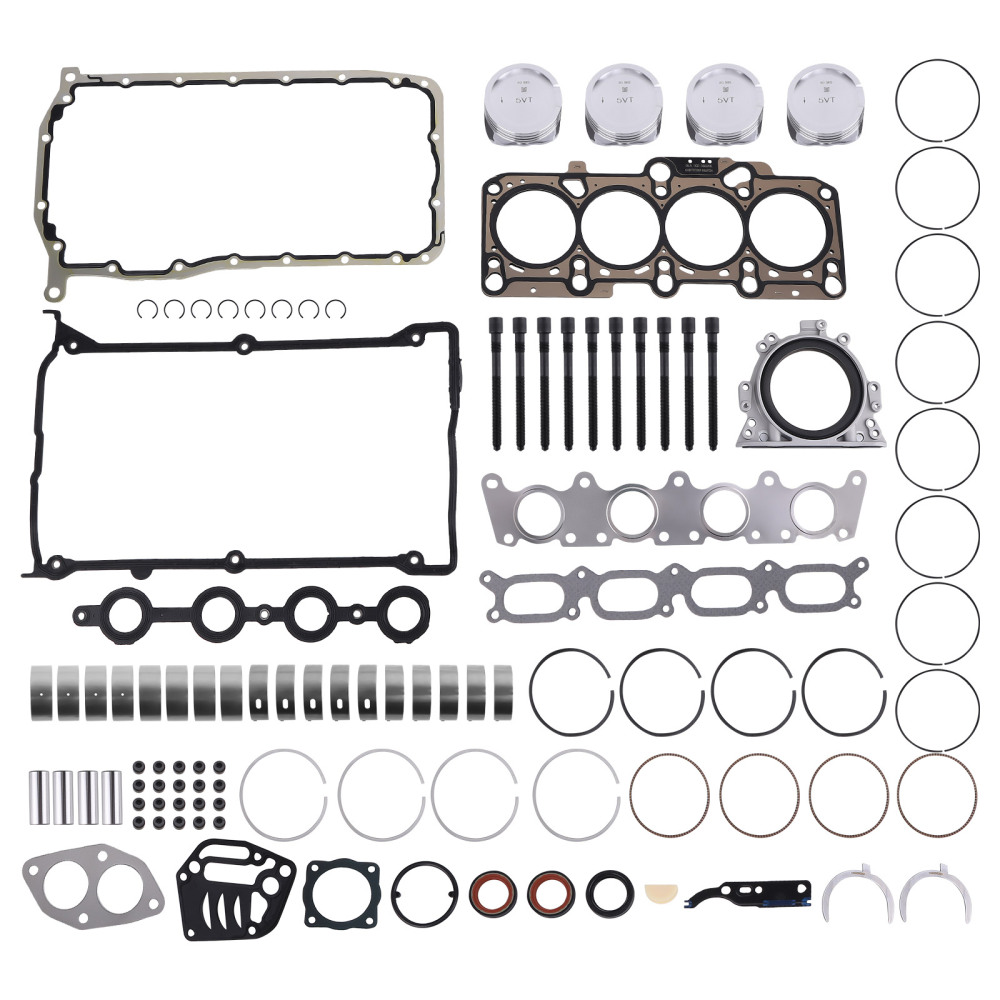 Head Gasket Set Piston Bearings compatible for VW Jetta compatible for Golf Audi A4 TT AWM AWV AWT 1.8T