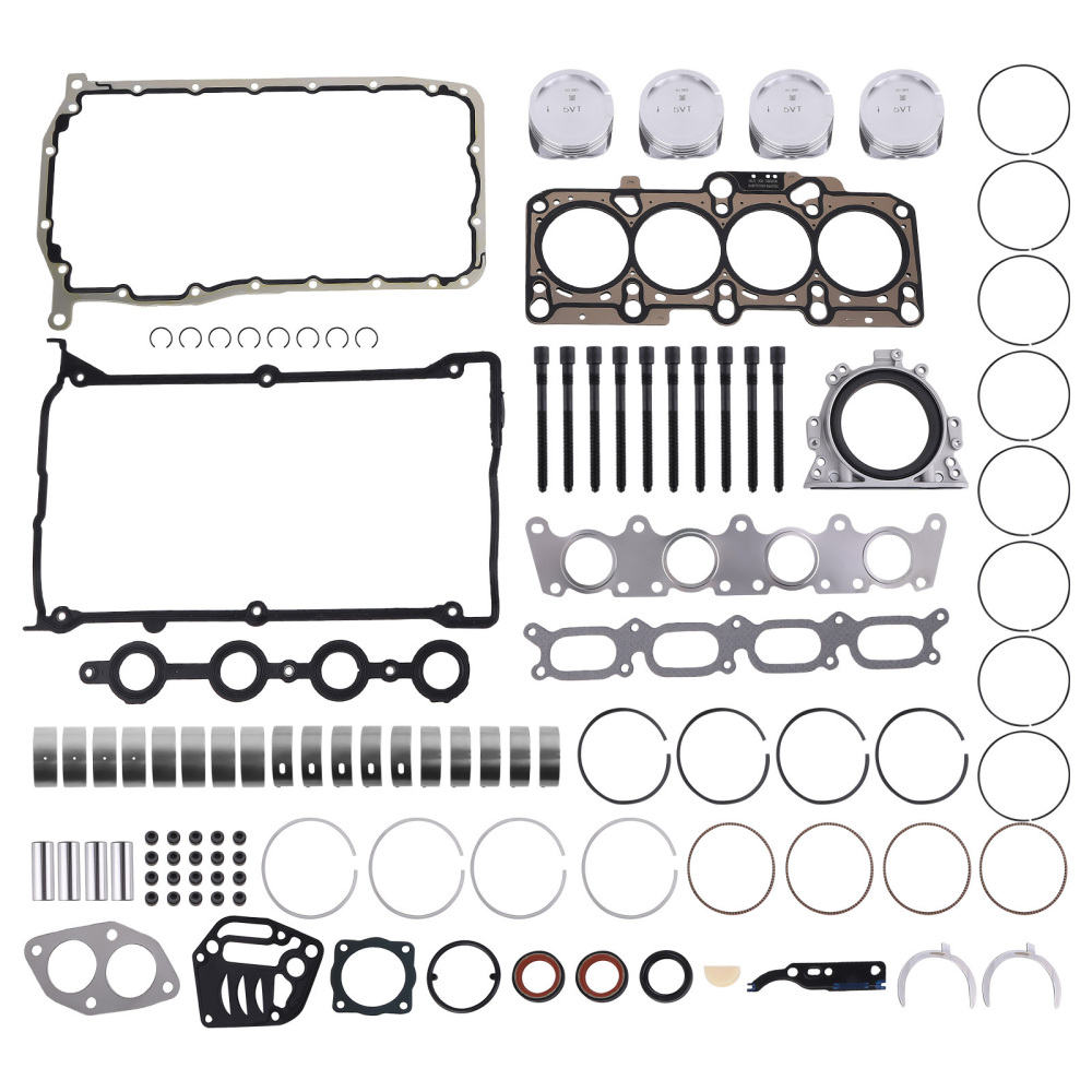 Head Gasket Set Piston Bearings compatible for VW Jetta compatible for Golf Audi A4 TT AWM AWV AWT 1.8T