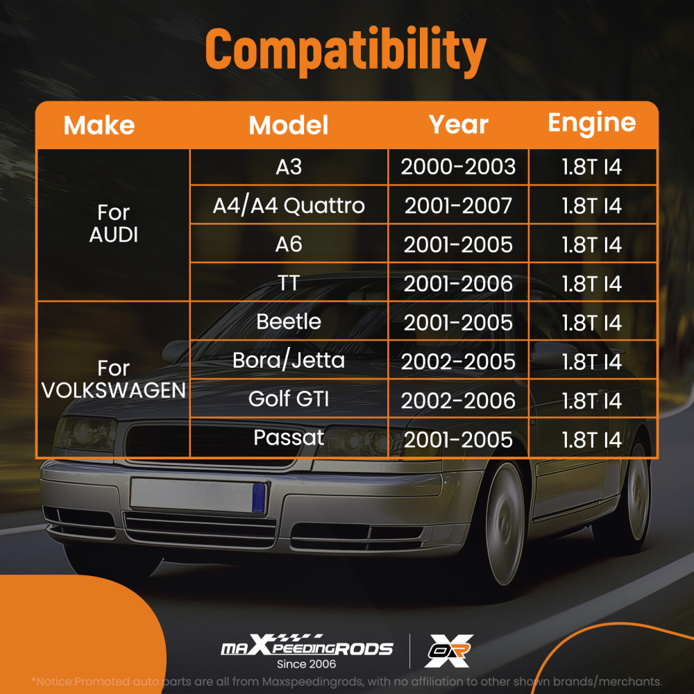 Head Gasket Set Piston Bearings compatible for VW Jetta compatible for Golf Audi A4 TT AWM AWV AWT 1.8T