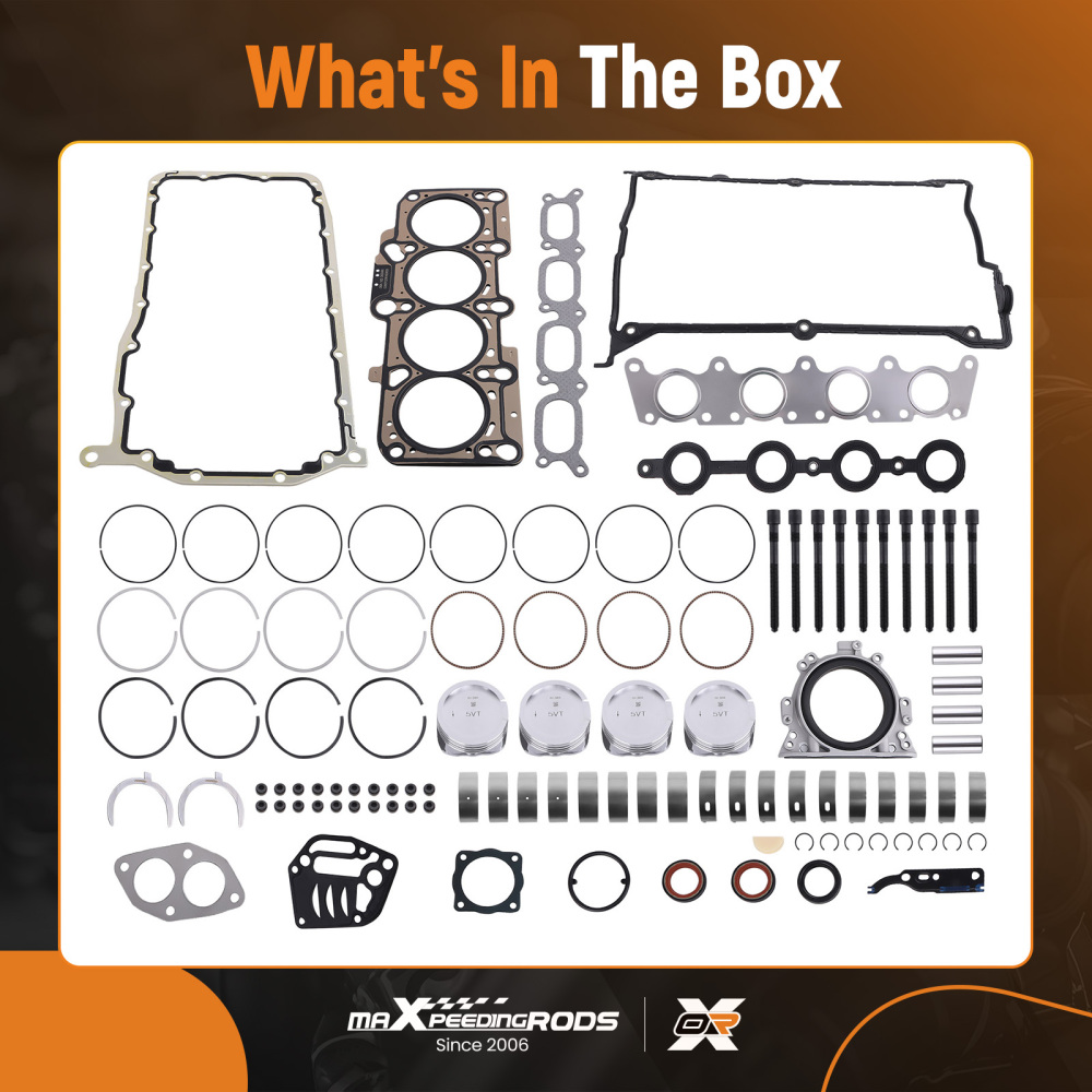 Head Gasket Set Piston Bearings compatible for VW Jetta compatible for Golf Audi A4 TT AWM AWV AWT 1.8T