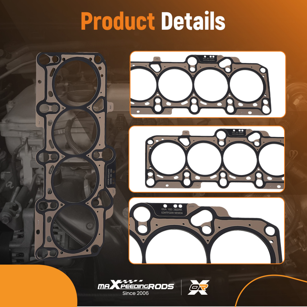 Head Gasket Set Piston Bearings compatible for VW Jetta compatible for Golf Audi A4 TT AWM AWV AWT 1.8T