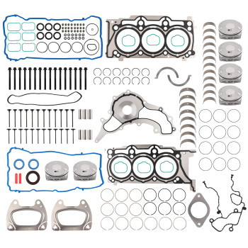 PistonsBearings Set w/ Valve Kit compatible for Dodge Challenger 3.6L V6 2011-2016
