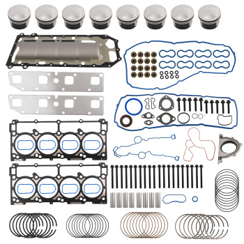 Pistons Rings Head GasketsBolts Kit compatible for Jeep Grand Cherokee Laredo 5.7L 05-06