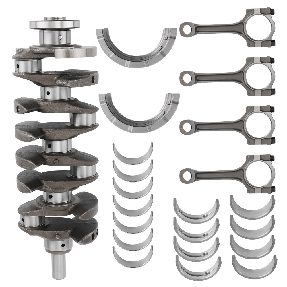 12578164 Crankshaft + Con Rods + Main Bearings Kit compatible for Chevrolet Buick GMC 2.4L