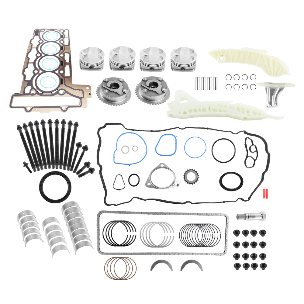 N12 N16 Engine Pistons Gasket Bearings KitTiming Kit compatible for Mini Cooper 1.6L