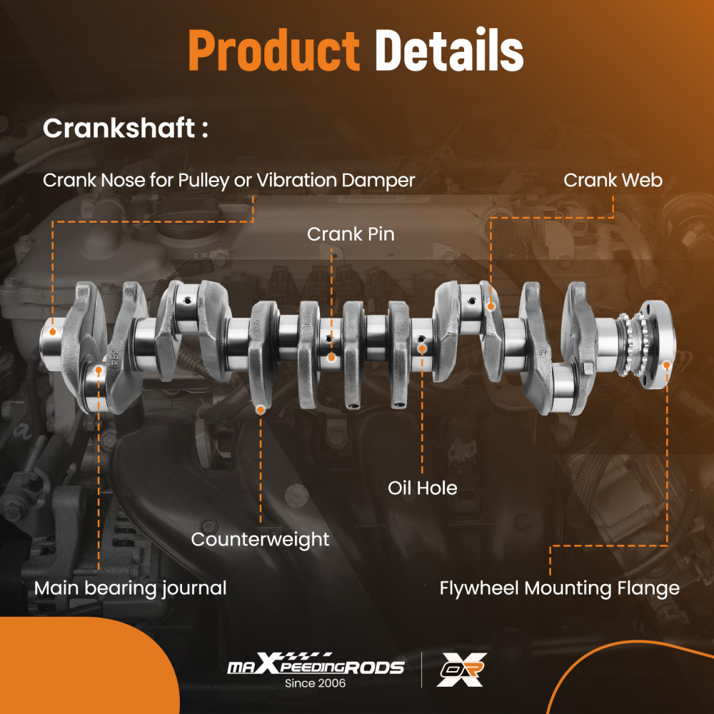 N57 Albero a gomiti Kit cuscinetto motore principale compatibile per BMW 3 5 6 7 X3 X4 X5 X6