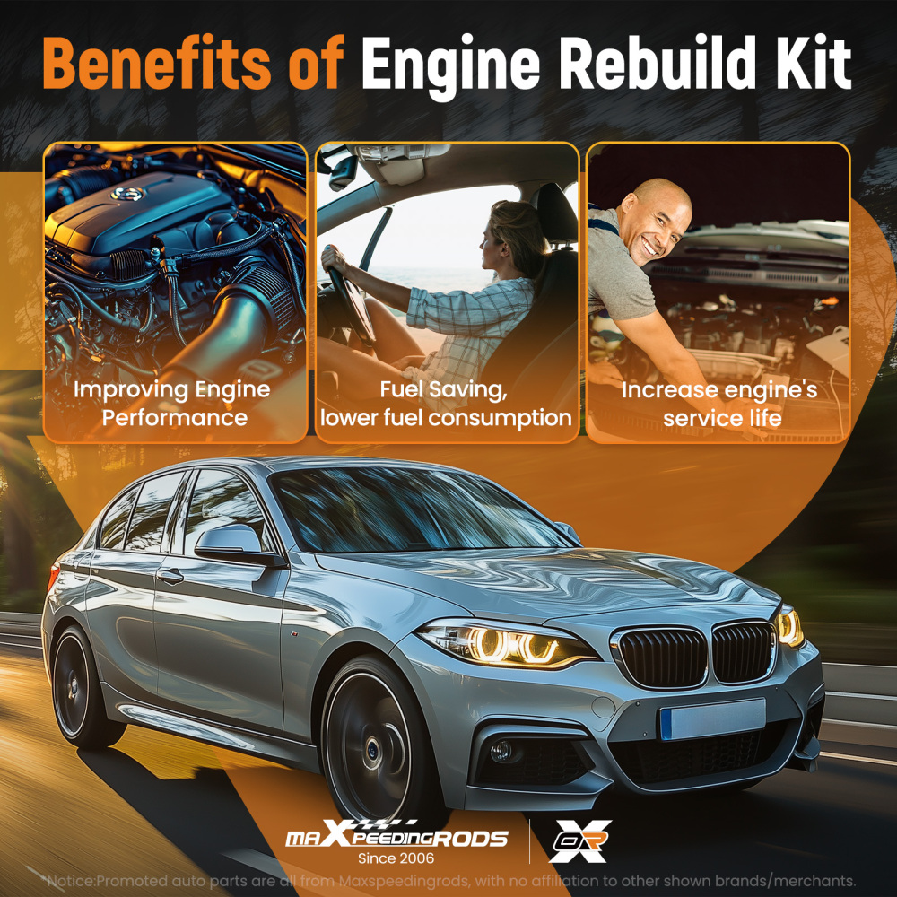 Engine Overhaul Rebuild Kit compatible for BMW 120i 220i 320i 420i 520i X1 X3 compatible for Mini Cooper