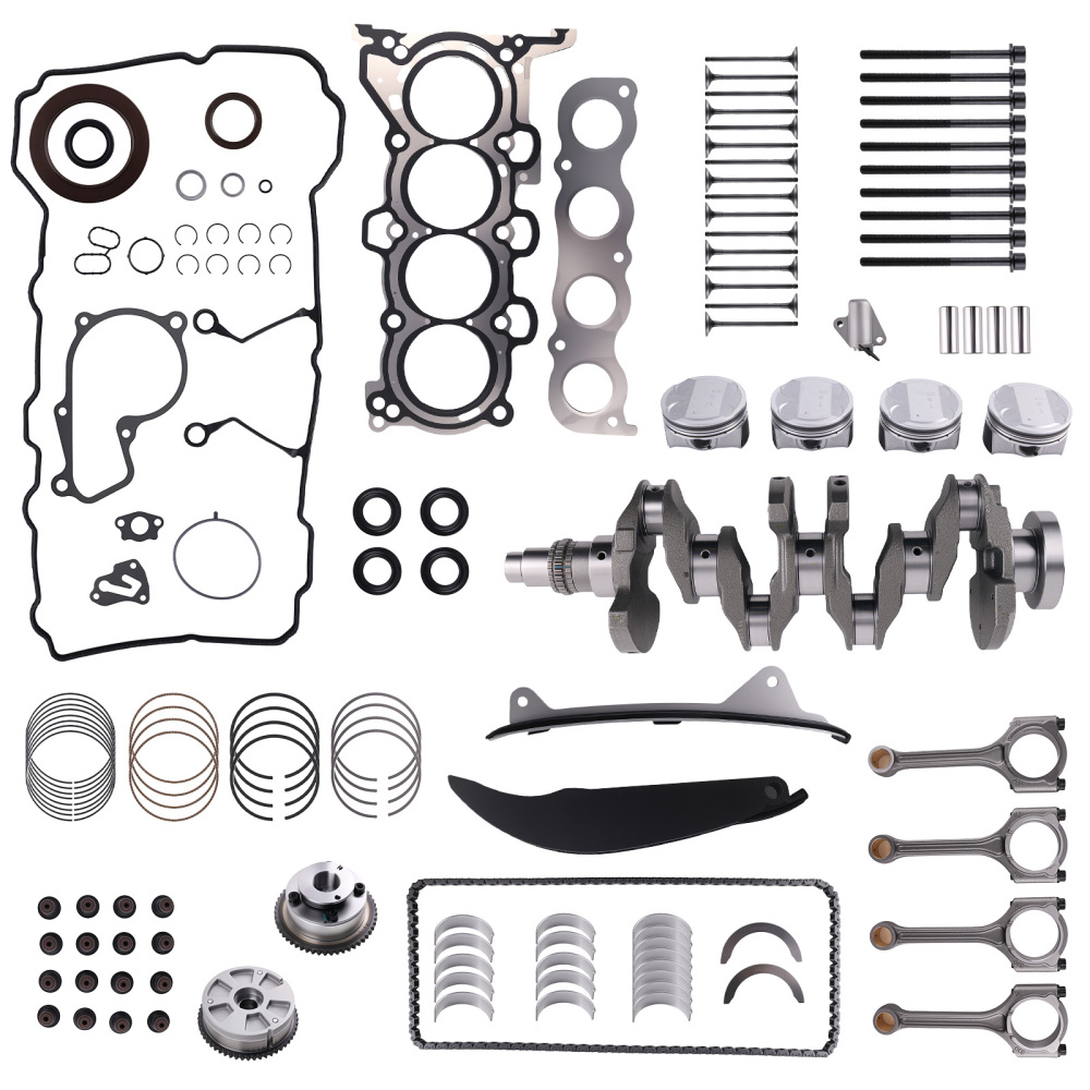 G4NH 2.0L Engine Overhaul Rebuild Kit w/ Crankshaft/Rods/Timing compatible for Hyundai Kia