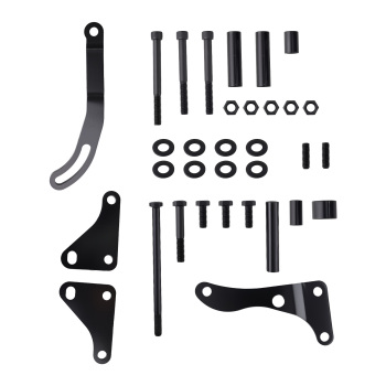 Complete BracketPulley Kit for Small Block compatible for Chevy 1958-1986 Long Water Pump