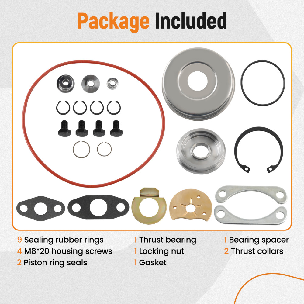HX35 HX35W HE351 Turbo Repair Rebuild Kit compatible for Cummins Dodge Ram 5.9L Diesel