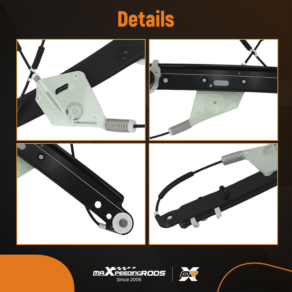 Front Power Window Regulator compatible for BMW E82 Coupe E88 Convertible 7165596