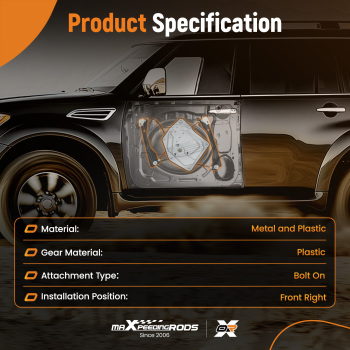 1x Window RegulatorAssembly Front Right compatible for Skoda Superb MK2 2008-2015
