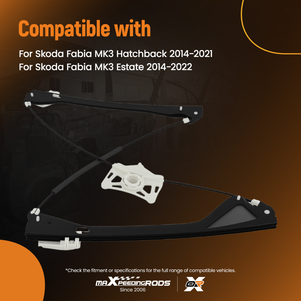 Alzacristalli Anteriore Destro compatibile per Skoda Fabia MK3 6V0837461 2014-2022