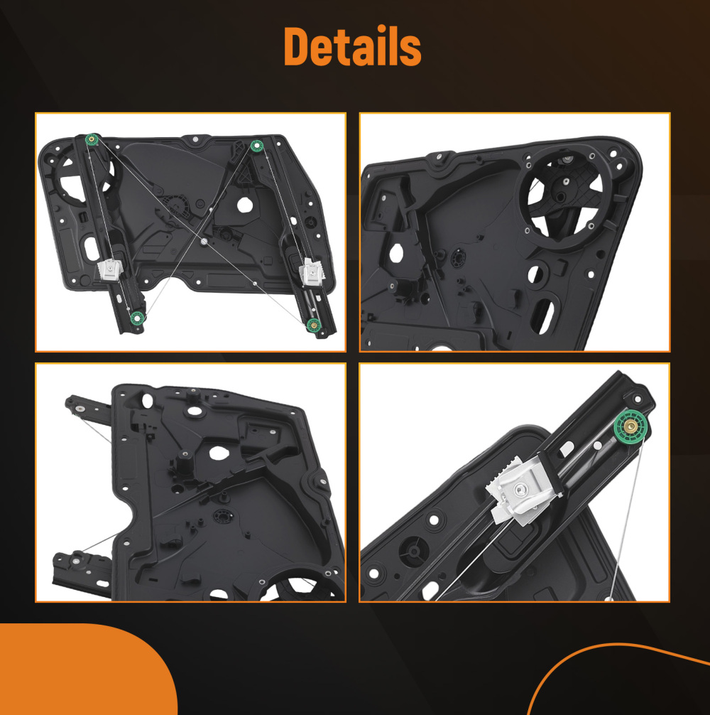 Front Right Driver Electric Window RegulatorPanel compatible for VW Golf MK6 2009-2012