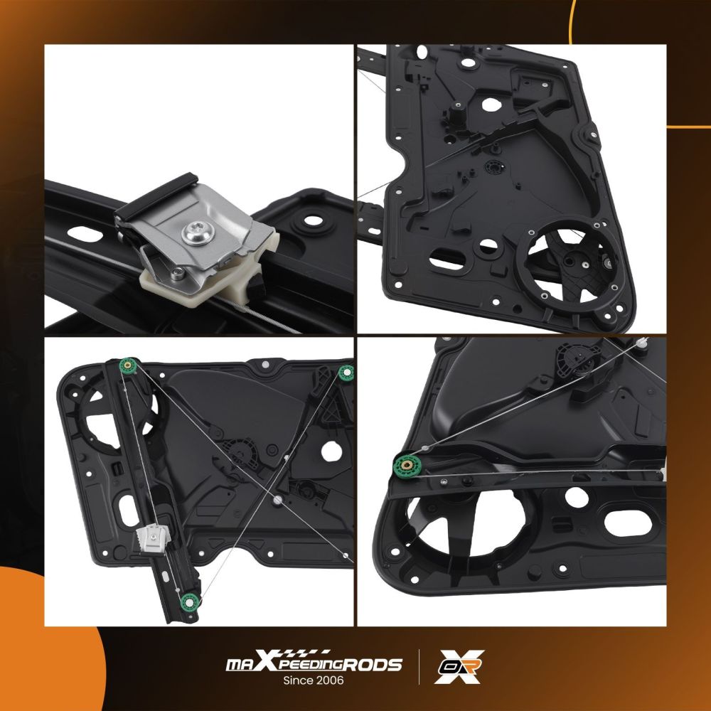 1x Window Regulator Front Right compatible for VW Golf MK6 09-12 5K0837462w/ Panel