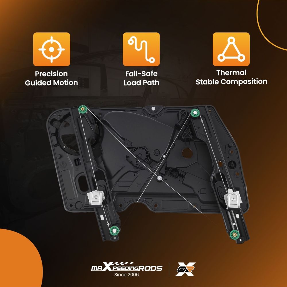 1x Window Regulator Front Right compatible for VW Golf MK6 09-12 5K0837462w/ Panel