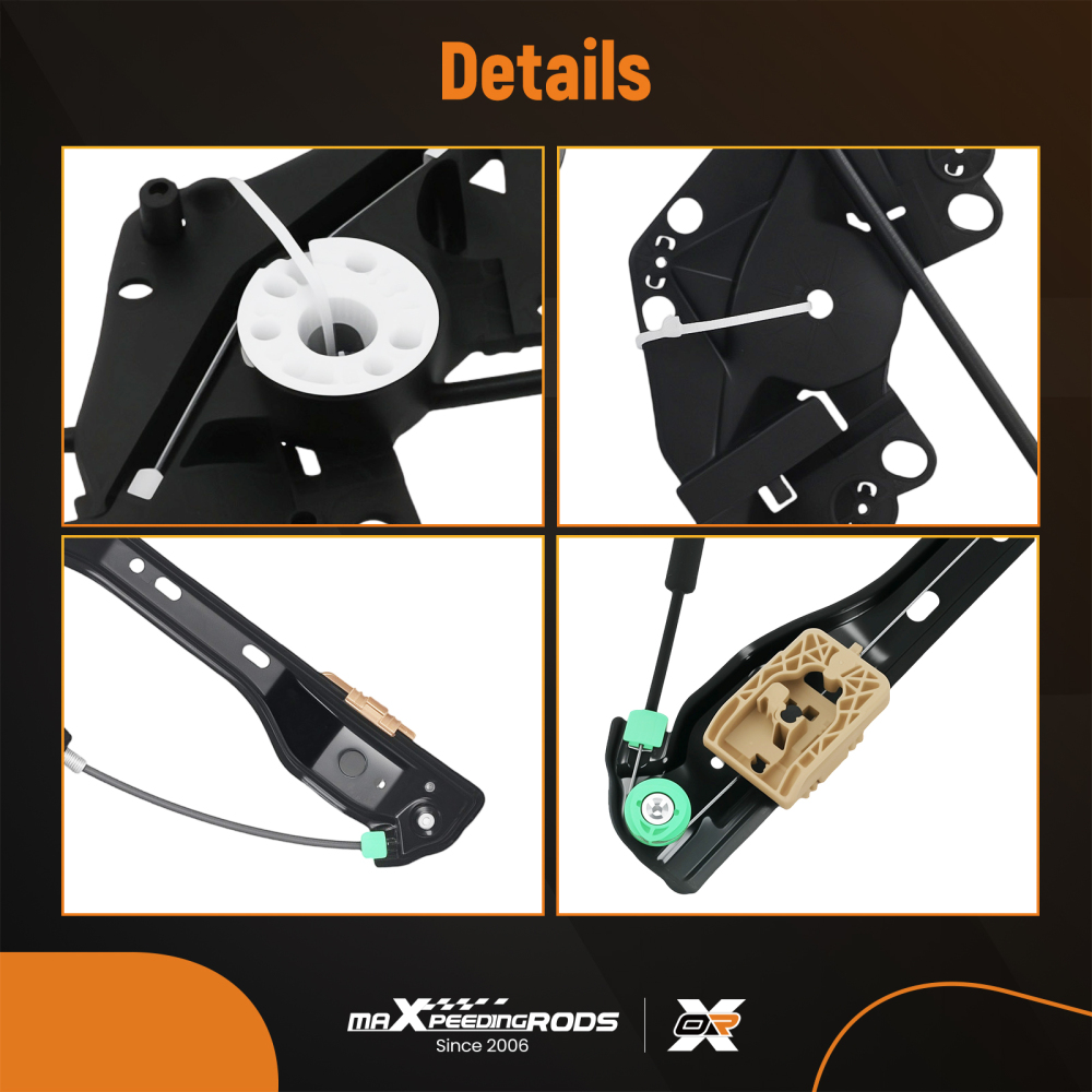 Front Left Passenger Side Window Regulator w/o Motor compatible for Volvo XC60 2008-2017