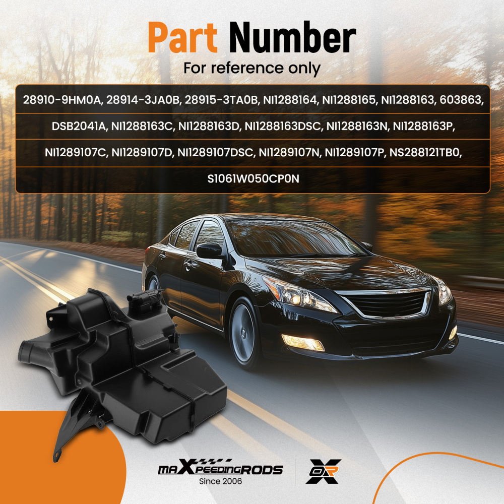 Front Washer Assembly Unit compatible for Nissan Maxima Altima 13-18 28910-9HM0A