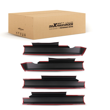 Rocker Panels Guard Sill Covers compatible for Ram 1500 2011-2018 Crew Cab 14064 Black