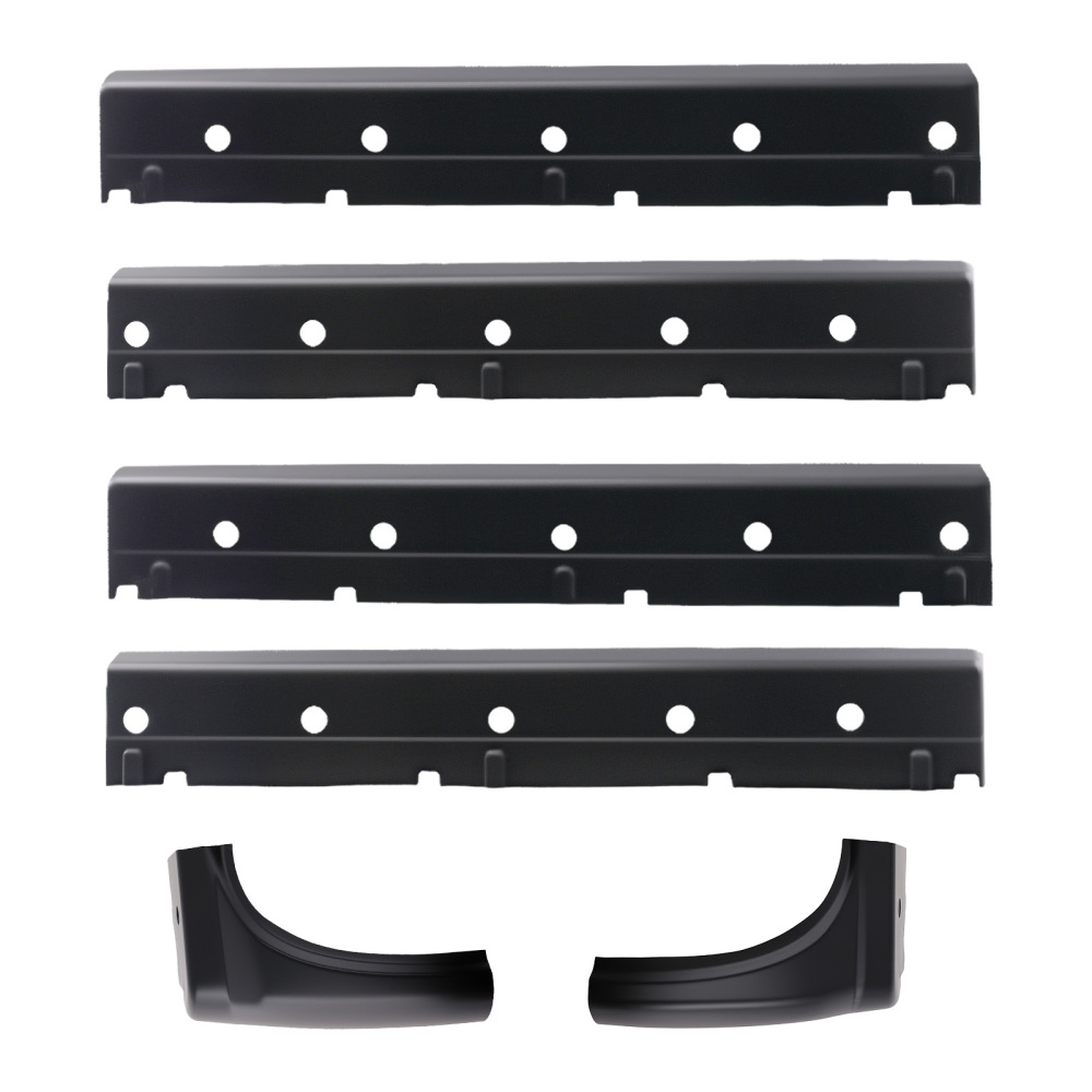 Pair of Slip-on Rocker Panel Cab Corners compatible for GMC Sierra 2015-2019 2500 3500