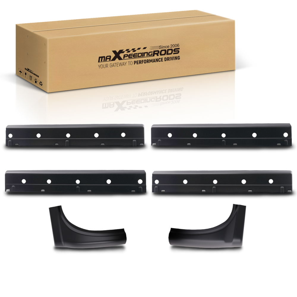 Pair of Slip-on Rocker Panel Cab Corners compatible for GMC Sierra 2015-2019 2500 3500