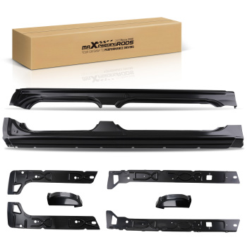 Outer Inner Rocker Panel Cab Corner Kit compatible for Silverado Sierra Crew Cab 1999-2006