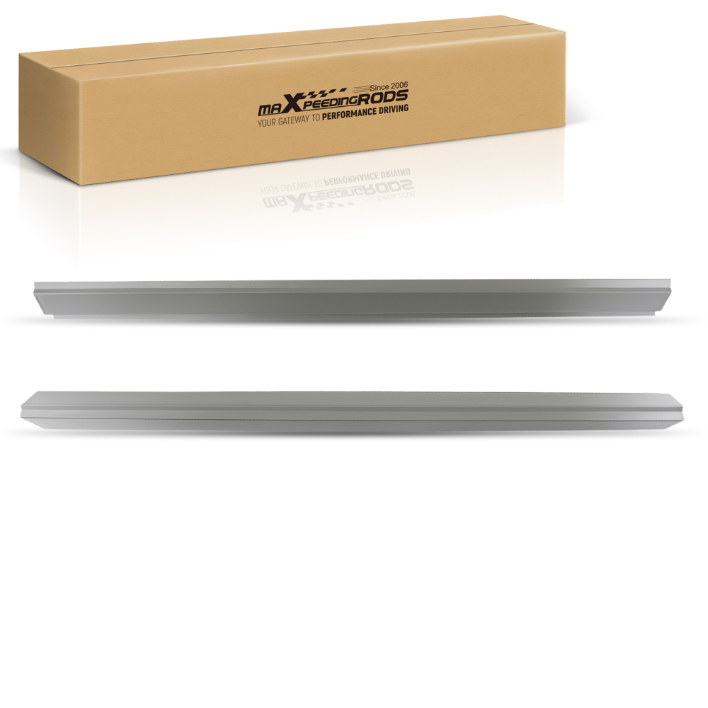 Rocker Panel Pair compatible for Chevy Silverado GMC Sierra Crew Cab 4 Door 2014 2015 2016