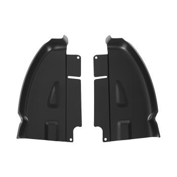 Cab Corners Rocker Panels compatible for RAM 1500 2500 3500 2002-2008 4DR Steel Black