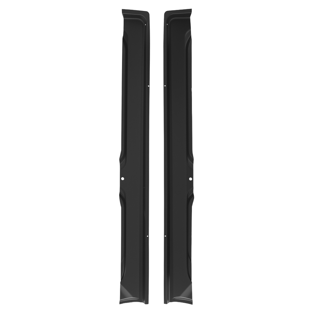 Cab Corners Rocker Panels compatible for RAM 1500 2500 3500 2002-2008 4DR Steel Black