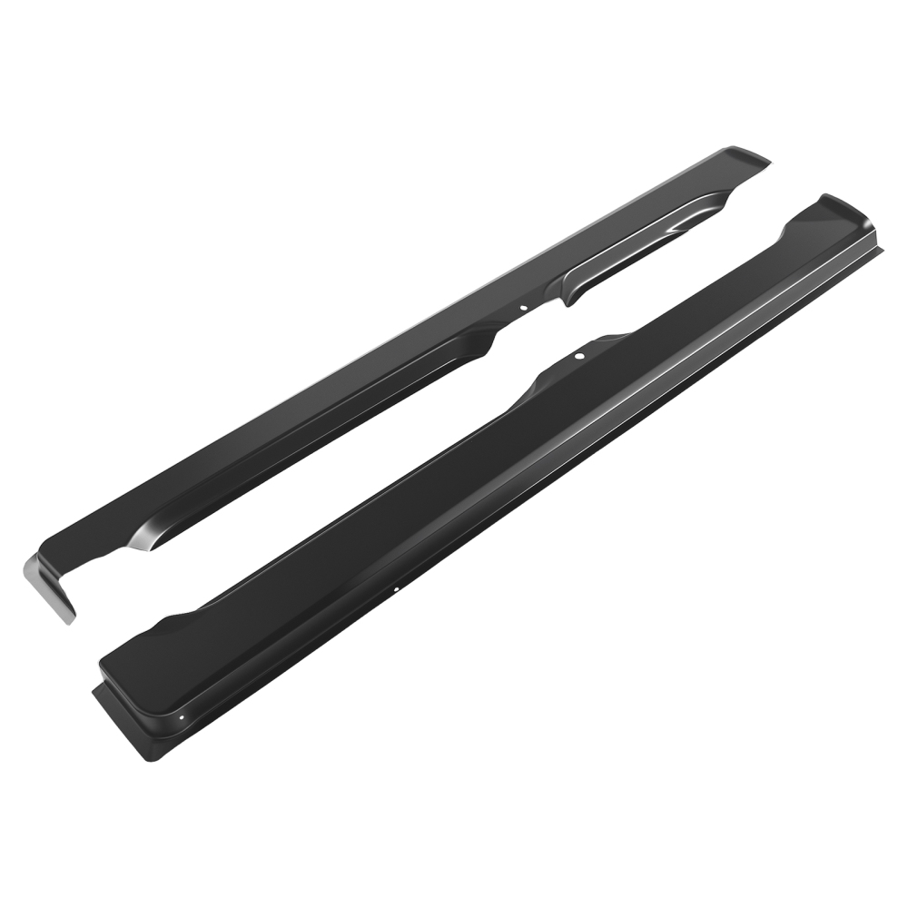 Cab Corners Rocker Panels compatible for RAM 1500 2500 3500 2002-2008 4DR Steel Black