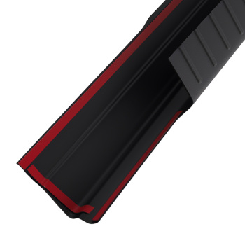 4 Pcs Rocker Panel compatible for Ford F150 2009-2014 Crew Cab ABS Plastic Side Trim