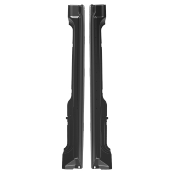 LHRH Rocker Panel compatible for Ford F-150 2009-2014 Super Cab Steel Pair Black