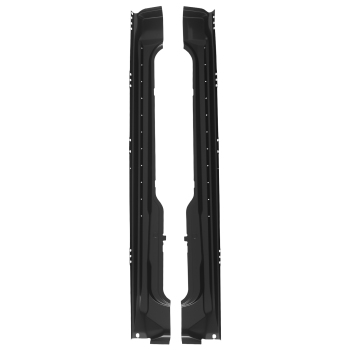 LHRH Rocker Panel compatible for Ford F-150 2009-2014 Super Cab Steel Pair Black
