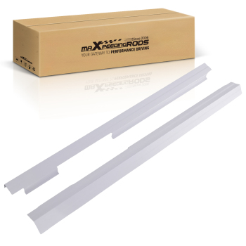 Pair Slip On Rocker Panels compatible for Silverado Sierra GMC Sierra 2007-2013 Crew Cab