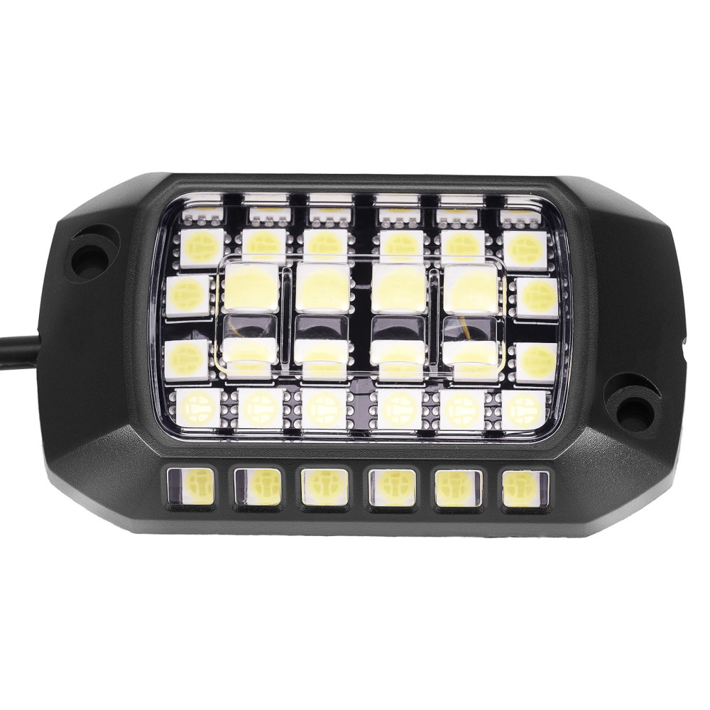 20PC Rock Lights compatible for Jeep Truck SUV ATV UTV compatible for White LED 6000K Waterproof 12V Kit