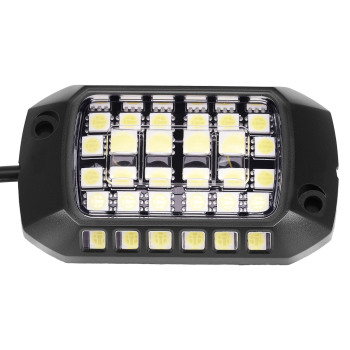 20PC Rock Lights compatible for Jeep Truck SUV ATV UTV compatible for White LED 6000K Waterproof 12V Kit