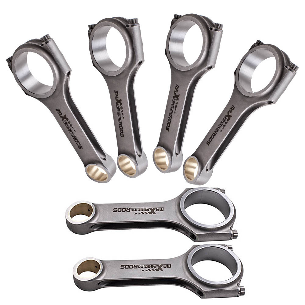 6 4340 EN24 Bielas forjadas + Pernos ARP2000 compatible para Audi VW 3.0T EA839 V6 24V TFSI