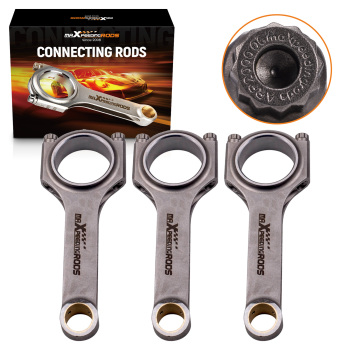 Steel Connecting Rods Conrod compatible for BMW B38A15M0 1.5T 3 cylinder W/ ARP bolts