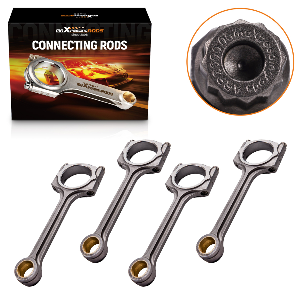 X-beam Con Rod Connecting Rods compatible for Honda L15B L15B2 Engine ARP 2000 5.61